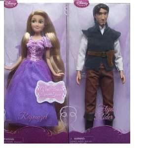  Disney Tangled Flynn Rider Doll  12 and Rapunzel Doll 12 