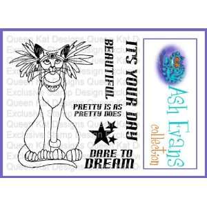  Goddess Kitty Unmounted Rubber Stamp Set 