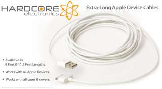 Extra Long data cable for iPhone, iPod, iPad   11.5 Ft 628586400016 