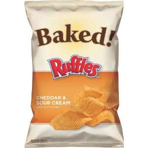 Frito Lay Baked Ruffles Cheddar & Sour Cream Flavored 