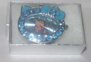 Hello Kitty Watch Necklace Blue  