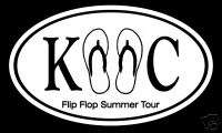 Kenny Chesney Flip Flop Summer Oval Decal Sticker  