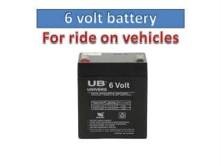 6v Battery for Kids Ride on Cars & Motorcycles toy 6 volt  
