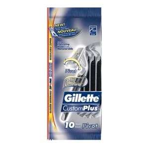  Gillette Custom Plus Pivot Disposable Razor 12x10 Health 