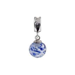   Glass Dangle Ball Spring Water Bead / Charm Finejewelers Jewelry