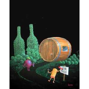  Michael Godard   Wine Cellar Canvas Giclee