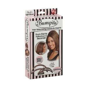  Bumpits Set Of 3 Light Brown Hair Volumizing Inser Case 