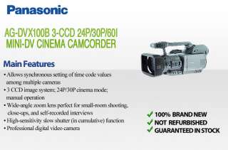NEW Panasonic AG DVX100B Pro Camcorder 968452668523  
