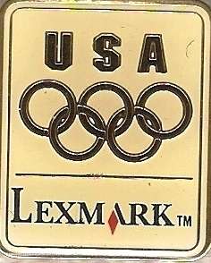 1996 Atlanta Lexmark USA Olympic Team Sponsor Pin  