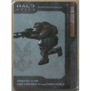   Jun Warrant Officer Halo Reach Metal Collector Cards Toys & Games
