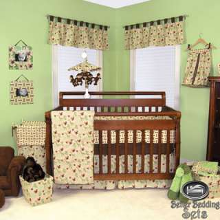   Jungle For Crib Nursery Blanket Theme Bed Linen Bedding Set  