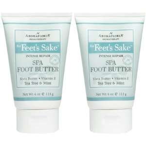 Aromafloria For Feets Sake Intense Repair Spa Foot Butter, 4 oz, 2 ct 