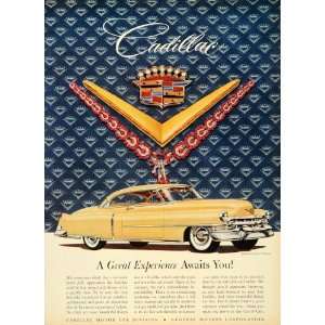  1952 Ad Harry Winston Jewelry Vintage Cadillac GM 