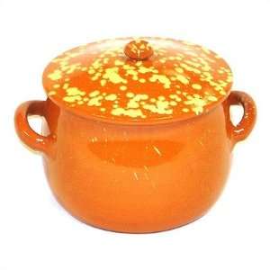   Two Handle Pot with Lid in Terra Heat Diffuser None
