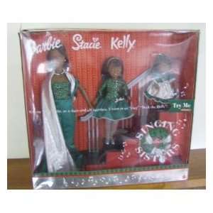Ethnic Barbie Singing Holiday Sisters W Barbiel, Stacie & Kelly Dolls 