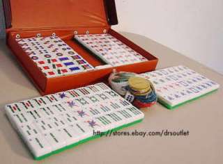 FULL & COMPACT SIZE Mahjong Set HEAVY TILES w ENG.MENU  