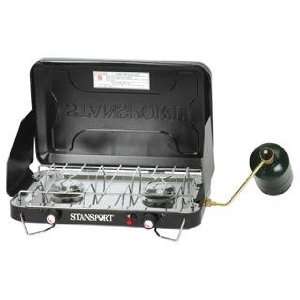  Stansport Deluxe 2 Burner Propane Stove with Piezo and 