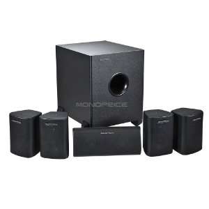   Home Theater Satellite Speakers & Subwoofer    Black Electronics