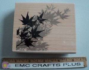 PENNY BLACK JAPANESE MAPLE TREE BRANCH RUBBER STAMP  