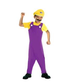 Super Mario Bros Wario Costume Child Medium *New*  