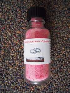 1oz Bottle Love Attraction Powder   Romance   Marriage   Wicca Pagan 