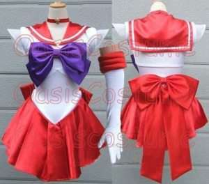 Sailor Scouts Sailor Mars Cosplay Costume Raye Dress  