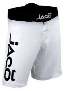 JACO CLOTHING RESURGENCE WHITE MMA FIGHT SHORTS SIZE 36  