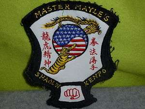   MASTER MAYLES SHAOLIN UNIFORM PATCH MARTIAL ARTS CHINA ASIAN MMA