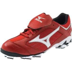 Mizuno Franchise G5 Red/Wht Low Molded Cleats   Size 7.5   Rubber 