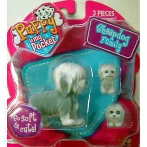  Puppy in My Pocket Sheepdog Family Toys & Games