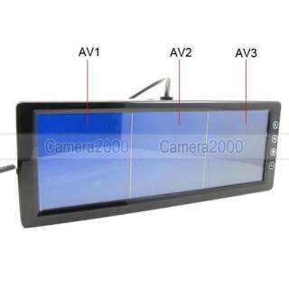   Color TFT 2 or 3 Channels Video Split Display Rear View Monitor  