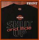 Harley Davidson Motorcycles Shut Up & Ride Frederick CO Black Medium T 