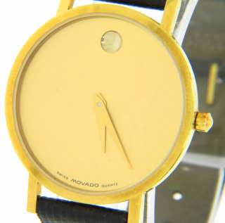 Movado Museum Gold Dial Mens Watch  