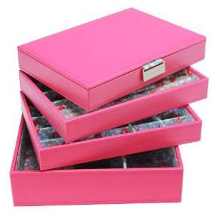 SPECIAL OFFER** Stackers Jewelry Box Storage System   Hot Pink Color 