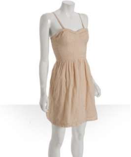 Dallin Chase blush cotton Matteo bustier strapless dress   