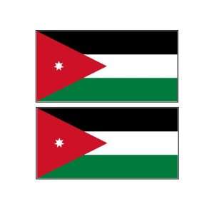 com 2 Jordan Jordanian Flag Stickers Decal Bumper Window Laptop Phone 