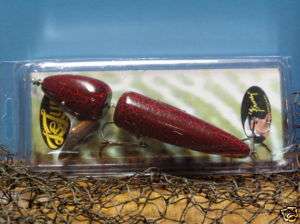   Front Thumper Muskie Bait   Red Crackle with Nickel Blade   Musky Lure