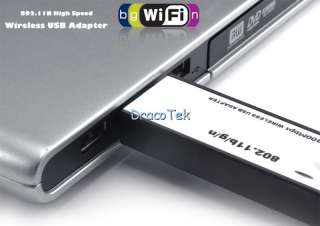 802.11N High Speed Wireless USB Adapter   WIFI for your desktop 