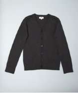 Hugo Boss KIDS dark grey cotton wool button cardigan sweater style 