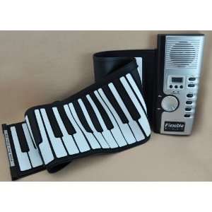 com Hand Roll Piano   61 Keys Soft Roll up Electronic Piano Keyboard 