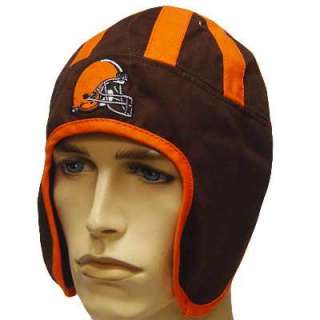 NFL CLEVELAND BROWNS ORANGE BROWN HELMET HEAD HAT CAP  