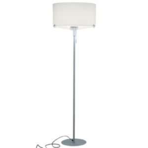 Aura Floor Lamp by Carpyen  R274682 Finish Metallic Grey Shade Black