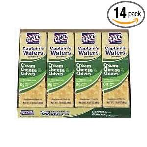 Lance Captains Wafers Crackers Cream Cheese & Chives, 8 individual 