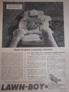 1960 Lawn Boy Mower AD  