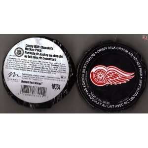NHL Chocolate Hockey Puck Detroit Red Wings  Grocery 