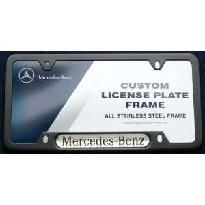    Genuine Mercedes Benz Black License Plate Frame Automotive