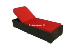 moderntomato outdoor patio lounge furniture wicker chaise lounger 