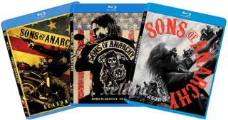 New Sons of Anarchy Seasons 1 2 3, 1 3, Blu Ray  