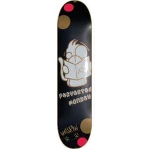   Monkey Black Skateboard Deck   7.75 x 31.5