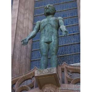  Statue in Front of the Entrance to Liverpool Anglican 